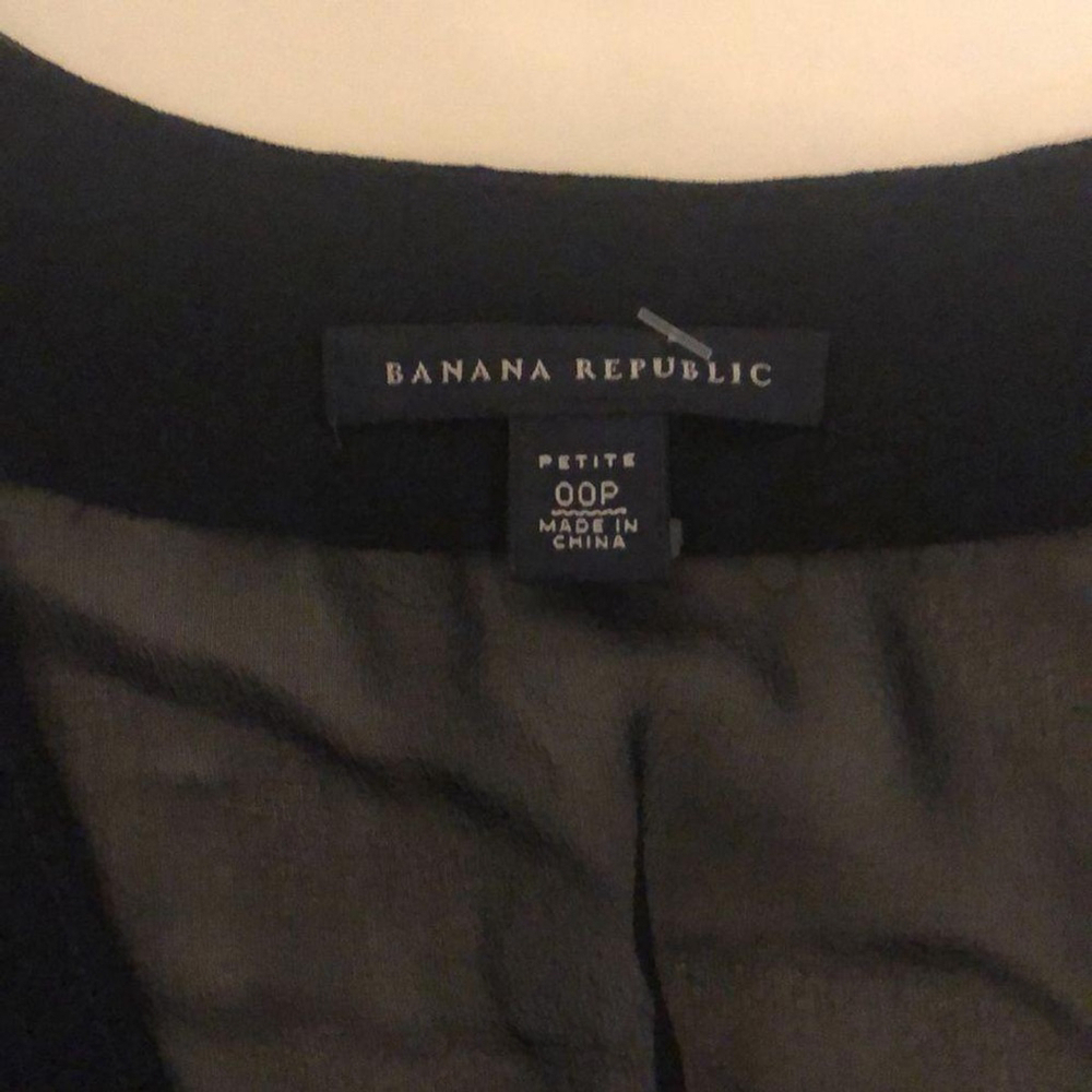 Banana Republic Black Sleeveless Silky Look Dress - Size 00P - Picture 3 of 6